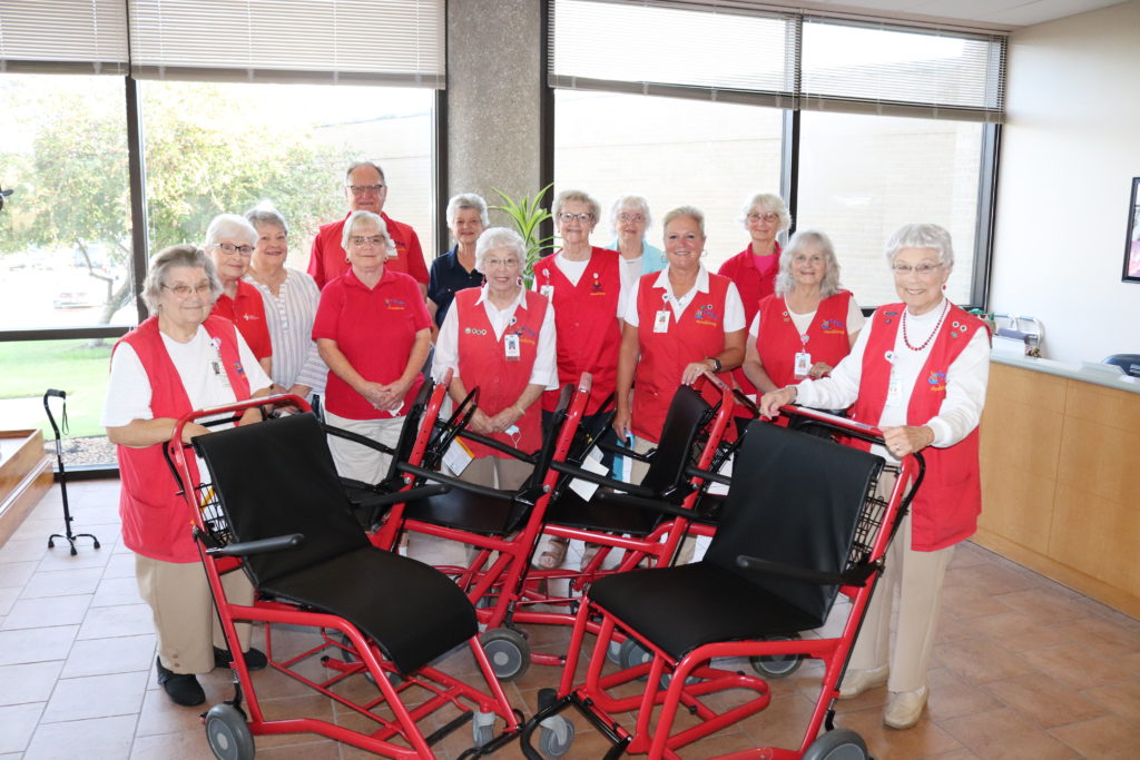 CRMC Auxiliary, Foundation and Community Foundation of Southeast Kansas partner to purchase new patient wheelchairs